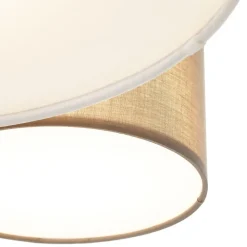 Trio Lighting Loftlamper > Loftlampe Hotel med fem tekstilskærme