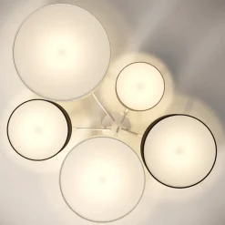Trio Lighting Loftlamper > Loftlampe Hotel med fem tekstilskærme