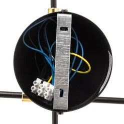 Luminex Loftlamper > Loftlampe Ilia, sort/guld, 4 lyskilder
