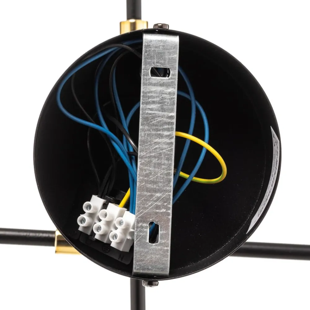 Luminex Loftlamper > Loftlampe Ilia, sort/guld, 4 lyskilder