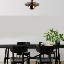 Opviq Loftlamper > Loftlampe Kurt 13355, kobberfarvet, metal, Ø 48 cm