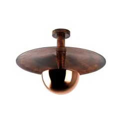 Opviq Loftlamper > Loftlampe Kurt 13355, kobberfarvet, metal, Ø 48 cm