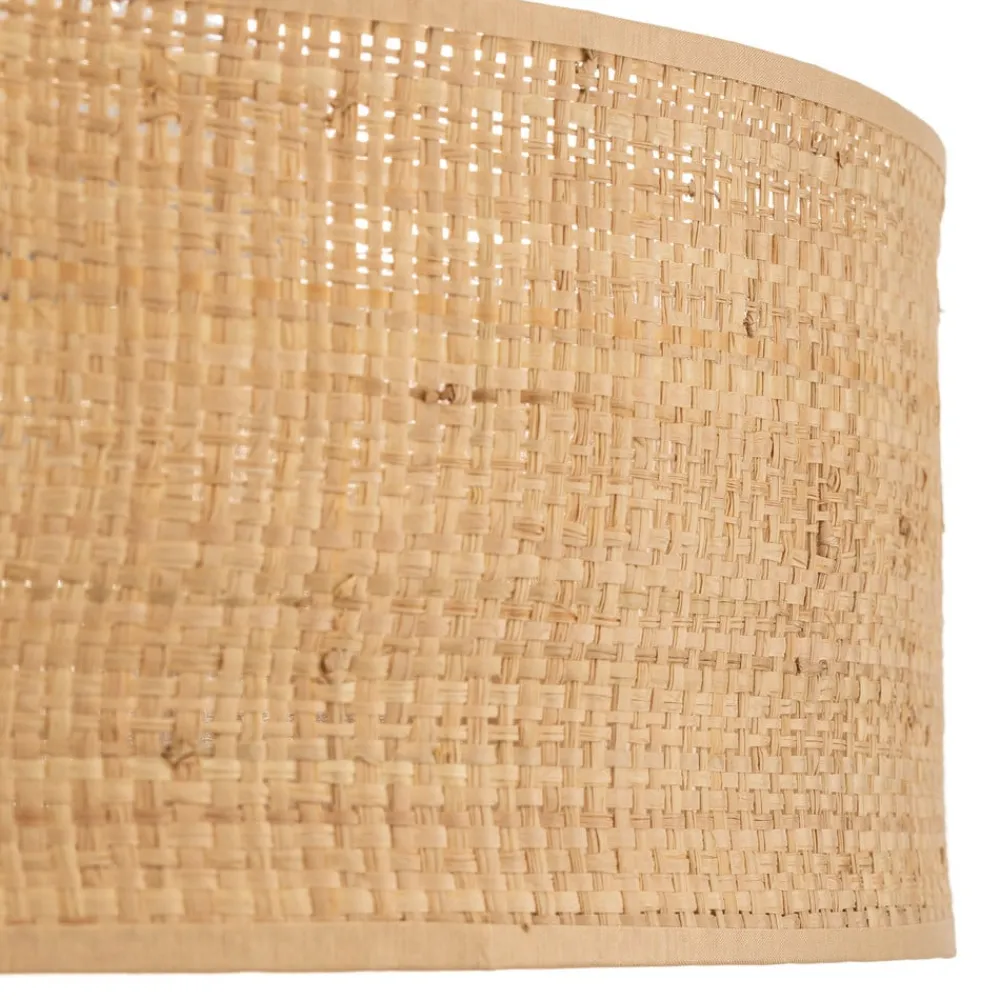 Loftlamper|Loftlamper ^ Eko-Light Loftlampe Leano beige rund af rattan