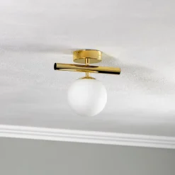 Domiluce Loftlamper|Loftlamper > Loftlampe Linea, guld, 1 lyskilde