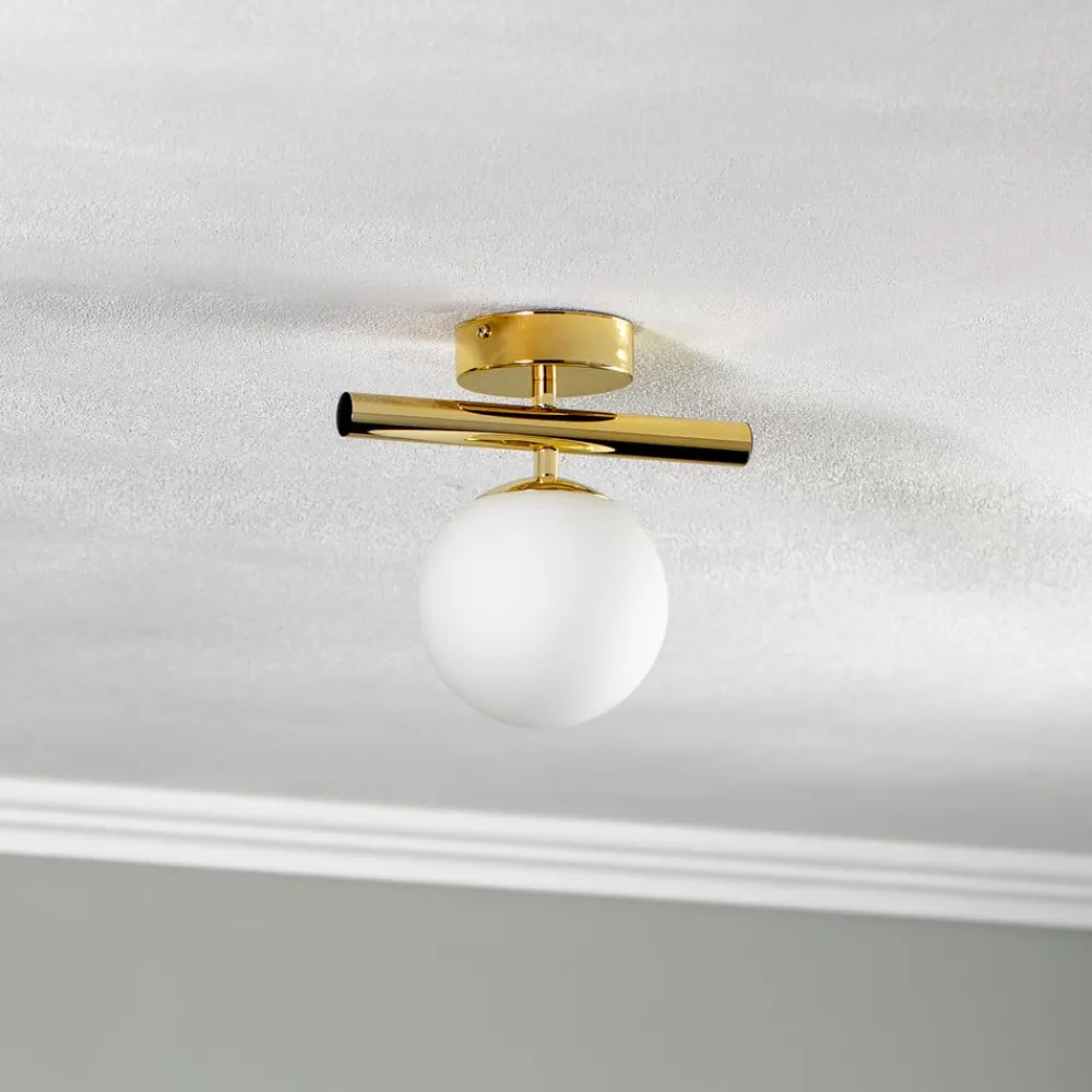 Domiluce Loftlamper|Loftlamper > Loftlampe Linea, guld, 1 lyskilde