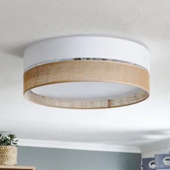 TK Lighting Loftlamper > Loftlampe Linobianco, Ø 45 cm
