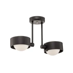 Loftlamper|Loftlamper ^ Argon Loftlampe Mado i stål, blå, 2 lyskilder