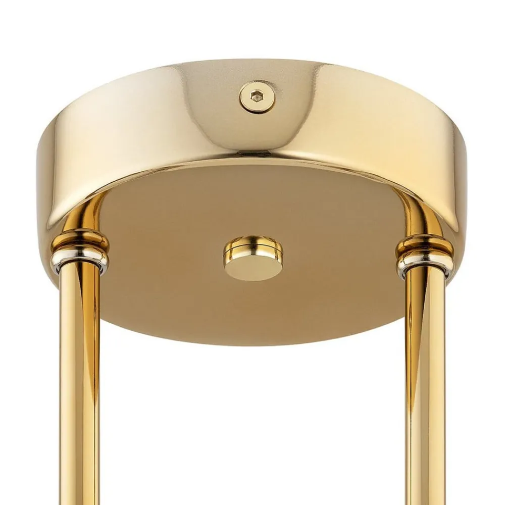 Argon Loftlamper > Loftlampe Mado, stål messingfarvet, glas opal, 2 lyskilder.