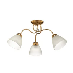 Lamkur Loftlamper > Loftlampe Miranda, 3 lyskilder, messing