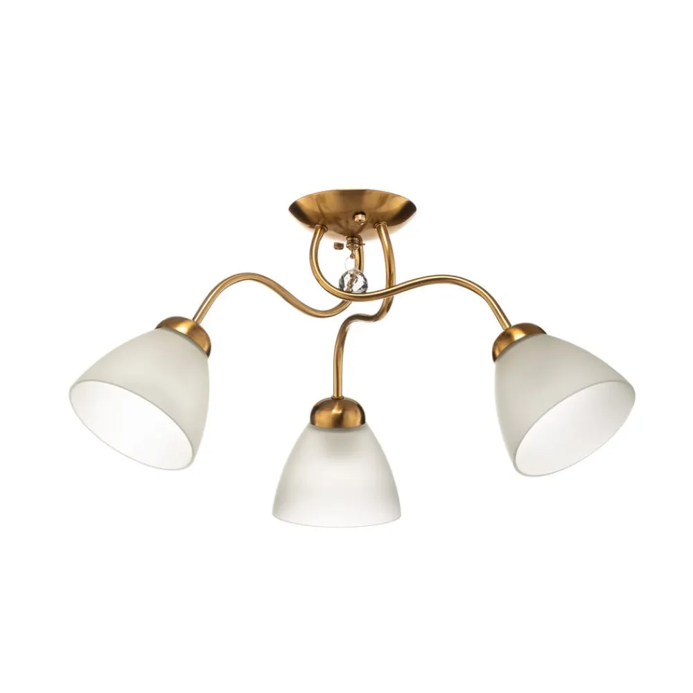 Lamkur Loftlamper > Loftlampe Miranda, 3 lyskilder, messing