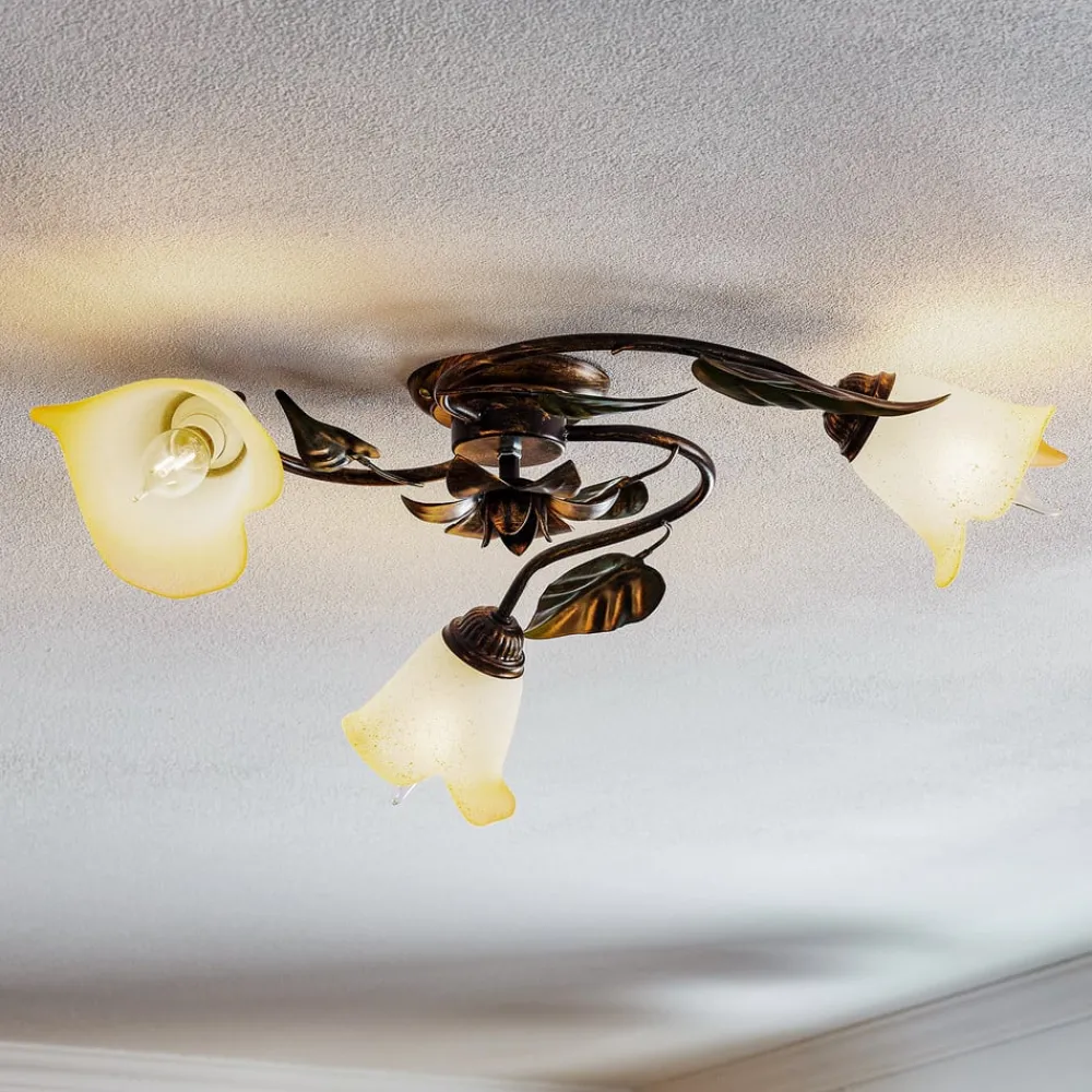 ONLI Loftlamper|Loftlamper > Loftlampe Miranda med 3 lyskilder, bronze