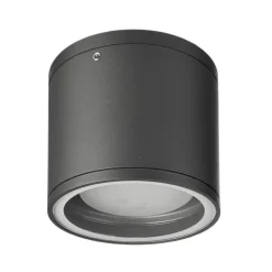 Deko-Light Udendørs Loftlamper > Loftlampe Mob Round, aluminium, mørkegrå, GX53, IP54