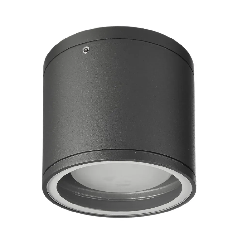 Deko-Light Udendørs Loftlamper > Loftlampe Mob Round, aluminium, mørkegrå, GX53, IP54