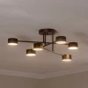 EMIBIG LIGHTING Gang|Loftlamper > Loftlampe Modus 6, stål, 6 lyskilder, GX53, sort