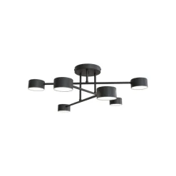 EMIBIG LIGHTING Gang|Loftlamper > Loftlampe Modus 6, stål, 6 lyskilder, GX53, sort