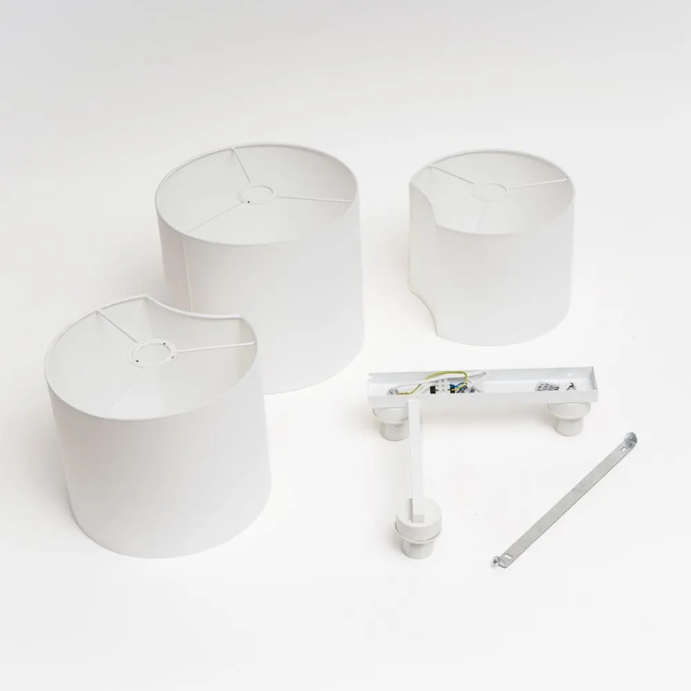 TK Lighting Loftlamper|Loftlamper > Loftlampe Mona med 3 lyskilder, hvid
