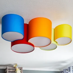 TK Lighting Loftlamper > Loftlampe Mona med 5 lyskilder, flerfarvet