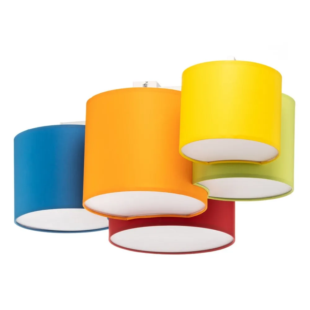 TK Lighting Loftlamper > Loftlampe Mona med 5 lyskilder, flerfarvet