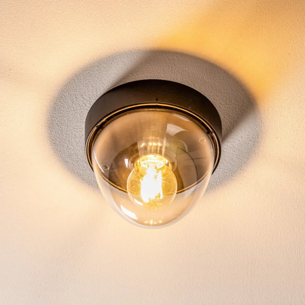 Nowodvorski Lighting Loftlamper|Loftlamper > Loftlampe Nook med klar skærm, sort