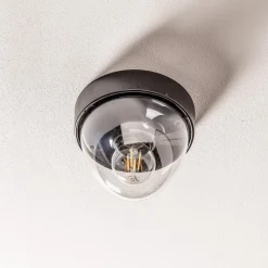 Nowodvorski Lighting Loftlamper|Loftlamper > Loftlampe Nook med klar skærm, sort