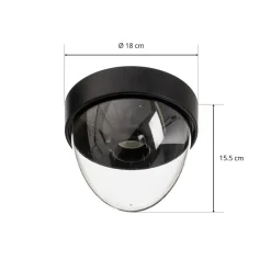 Nowodvorski Lighting Loftlamper|Loftlamper > Loftlampe Nook med klar skærm, sort
