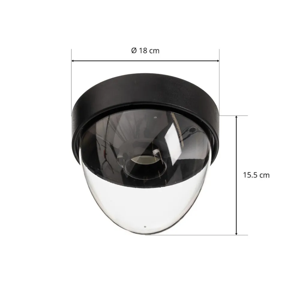 Nowodvorski Lighting Loftlamper|Loftlamper > Loftlampe Nook med klar skærm, sort