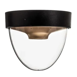 Loftlamper ^ Nowodvorski Lighting Loftlampe Nook med klar skærm, sort/guld