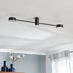 Loftlamper ^ Nowodvorski Lighting Loftlampe Orbit II, sort, 2 lyskilder