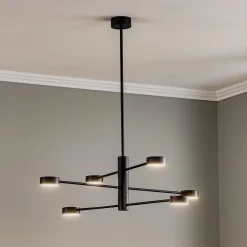 Nowodvorski Lighting Loftlamper|Loftlamper > Loftlampe Orbit VI, sort, 6 lyskilder