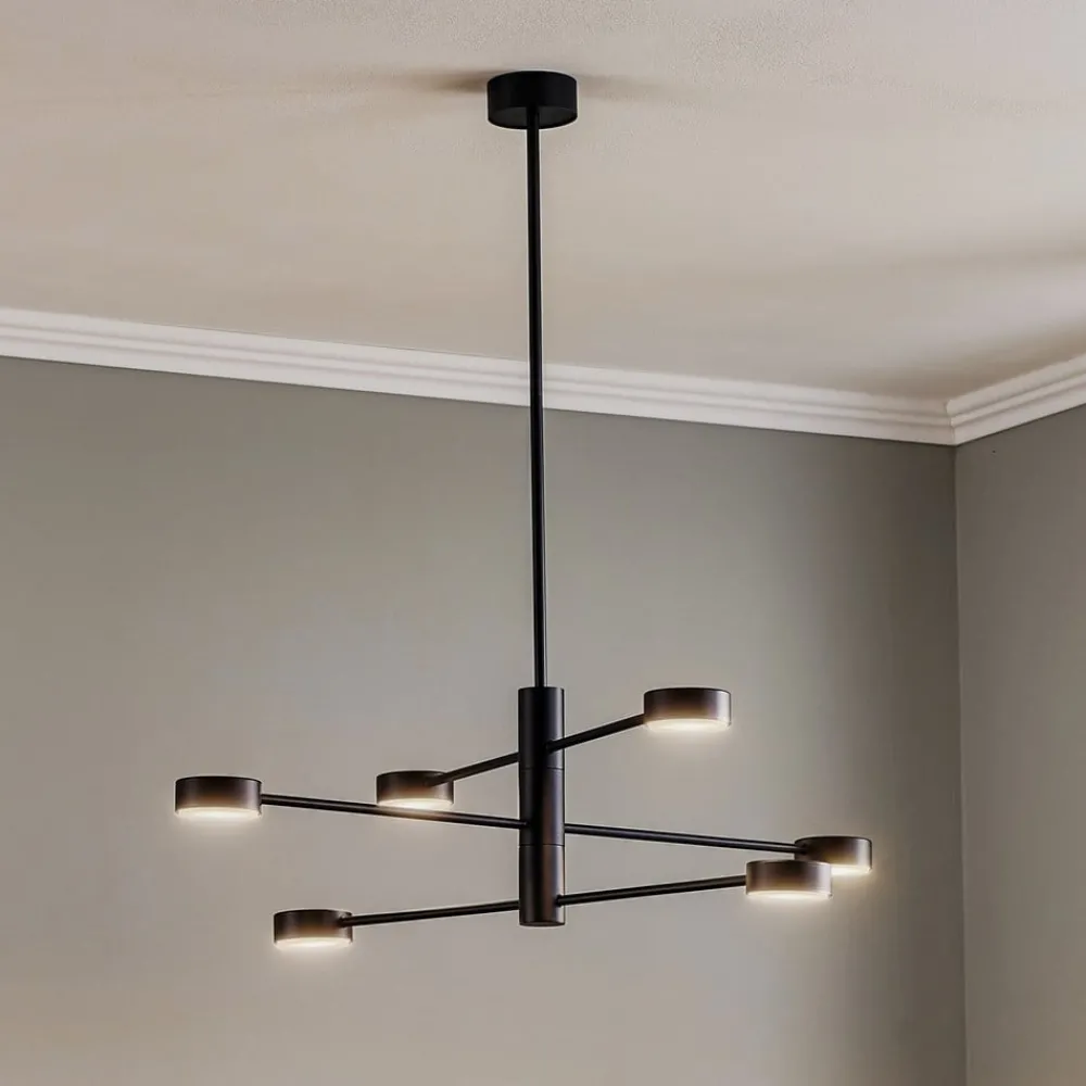 Nowodvorski Lighting Loftlamper|Loftlamper > Loftlampe Orbit VI, sort, 6 lyskilder