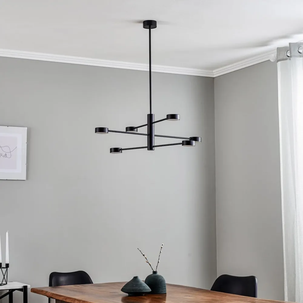 Nowodvorski Lighting Loftlamper|Loftlamper > Loftlampe Orbit VI, sort, 6 lyskilder