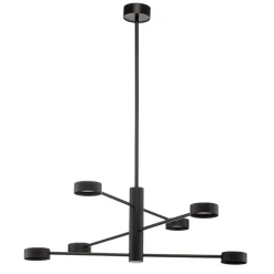 Nowodvorski Lighting Loftlamper|Loftlamper > Loftlampe Orbit VI, sort, 6 lyskilder