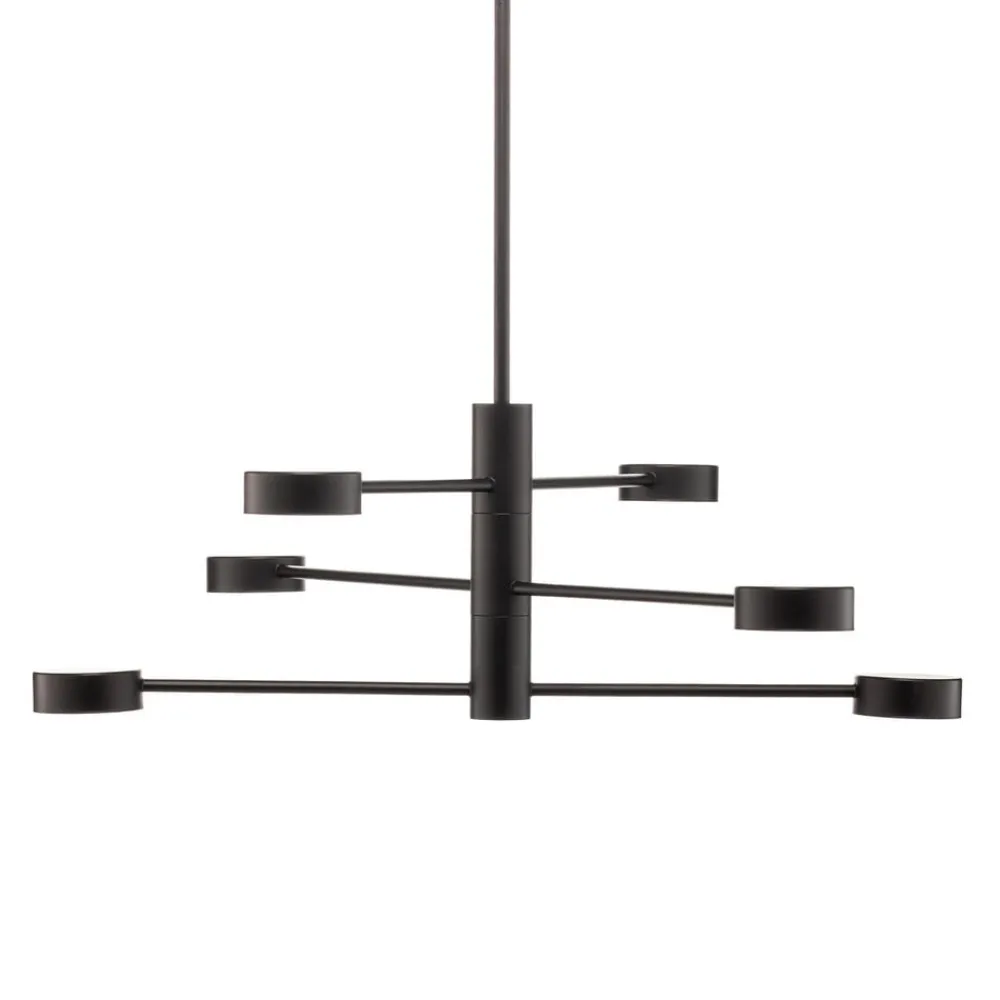 Nowodvorski Lighting Loftlamper|Loftlamper > Loftlampe Orbit VI, sort, 6 lyskilder
