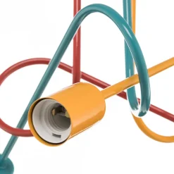 HELAM Loftlamper|Loftlamper > Loftlampe Oxford med 3 lyskilder orange/rød/turkis