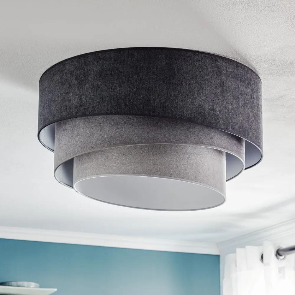 Loftlamper ^ Duolla Loftlampe Pastell Trio Ø 60 cm i 3 grå nuancer