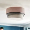 Loftlamper ^ Duolla Loftlampe Pastell Trio Ø 45 cm pink/grå/lysegrå