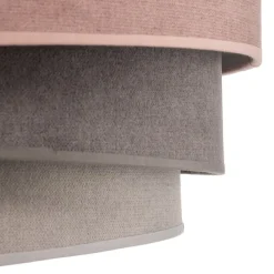 Loftlamper ^ Duolla Loftlampe Pastell Trio Ø 45 cm pink/grå/lysegrå