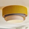 Duolla Loftlamper|Loftlamper > Loftlampe Pastell Trio Ø 60 cm sennepsfarvet/grå/lysegrå