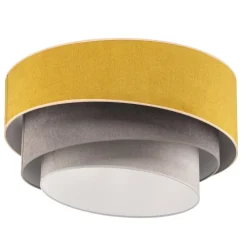 Duolla Loftlamper|Loftlamper > Loftlampe Pastell Trio Ø 60 cm sennepsfarvet/grå/lysegrå
