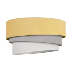 Duolla Loftlamper > Loftlampe Pastell Trio Ø 45 cm sennepsfarvet/grå/lysegrå