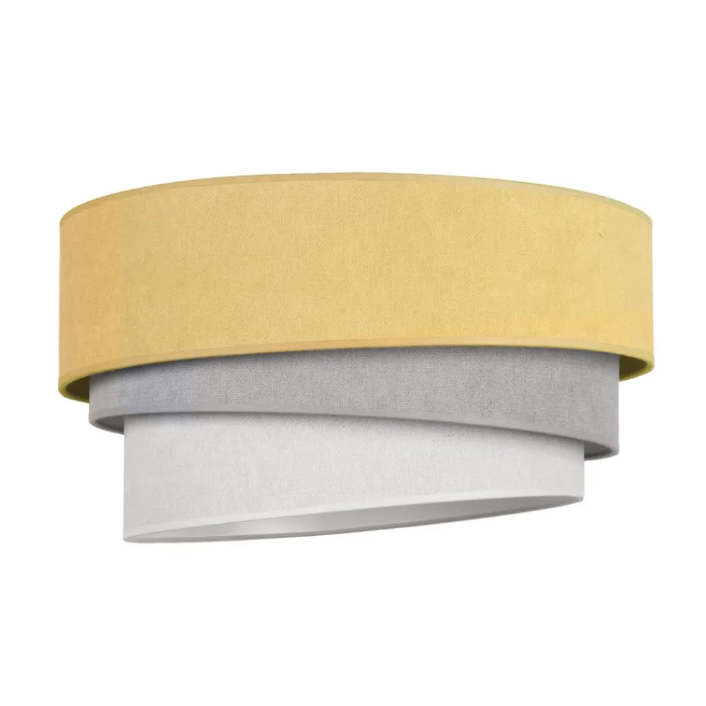 Duolla Loftlamper > Loftlampe Pastell Trio Ø 45 cm sennepsfarvet/grå/lysegrå