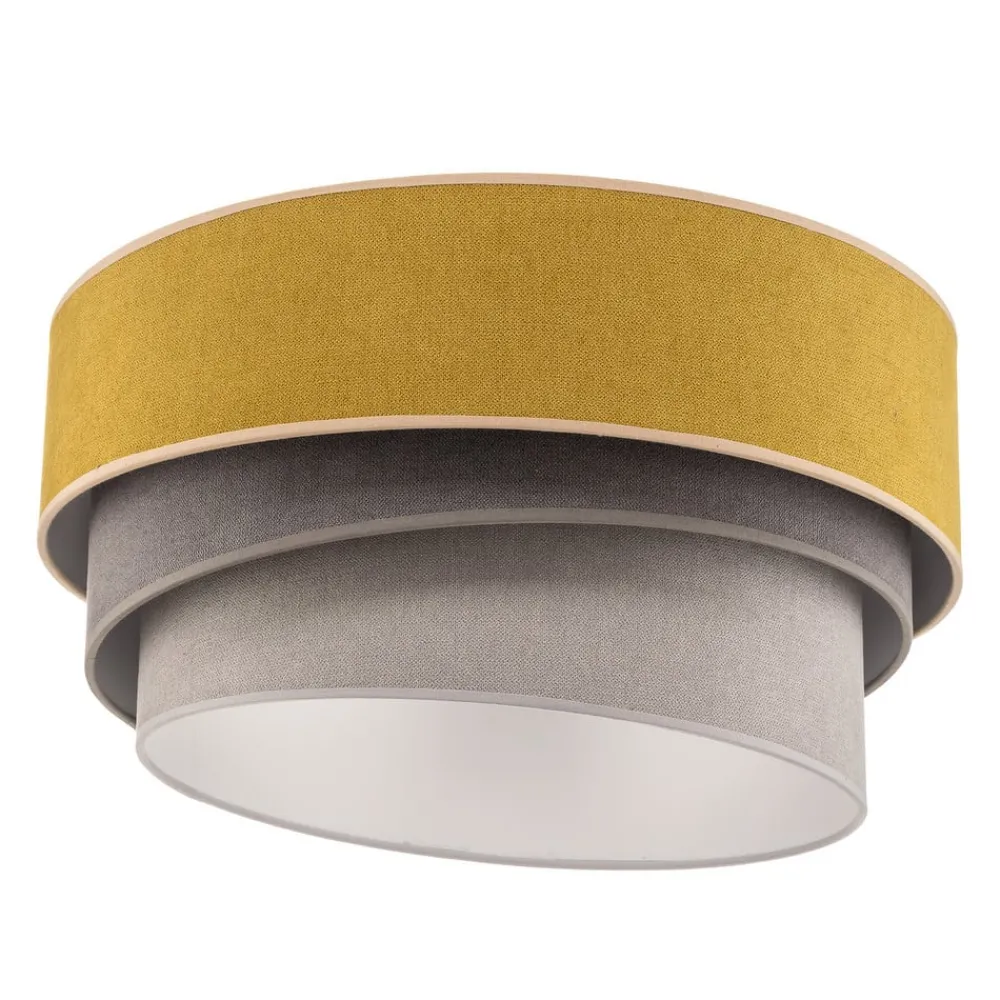 Duolla Loftlamper > Loftlampe Pastell Trio Ø 45 cm sennepsfarvet/grå/lysegrå