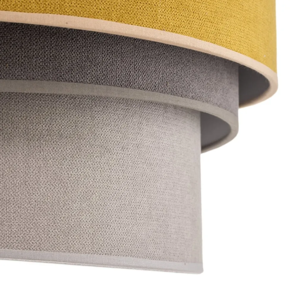 Duolla Loftlamper > Loftlampe Pastell Trio Ø 45 cm sennepsfarvet/grå/lysegrå