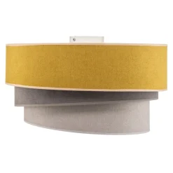 Duolla Loftlamper > Loftlampe Pastell Trio Ø 45 cm sennepsfarvet/grå/lysegrå