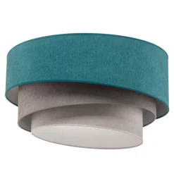 Loftlamper ^ Duolla Loftlampe Pastell Trio 60 cm turkis/grå/lysegrå