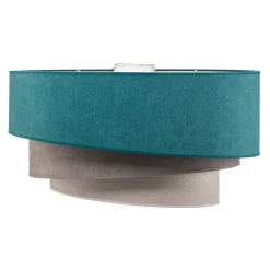 Loftlamper ^ Duolla Loftlampe Pastell Trio 60 cm turkis/grå/lysegrå