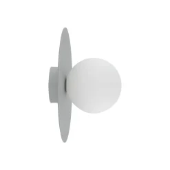TK Lighting Loftlamper > Loftlampe Pixie, grå, glas, Ø 25 cm, kugle, G9