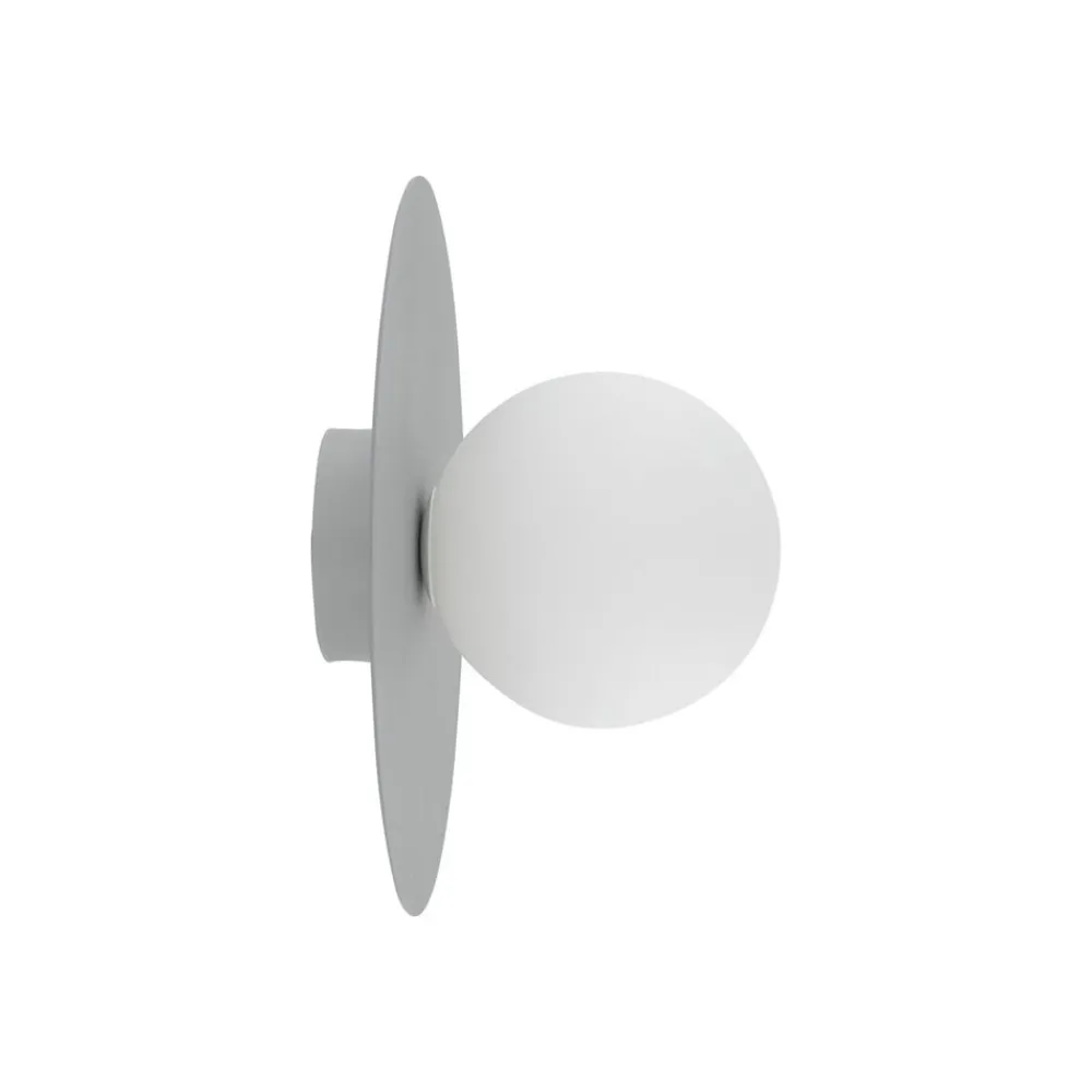 TK Lighting Loftlamper > Loftlampe Pixie, grå, glas, Ø 25 cm, kugle, G9