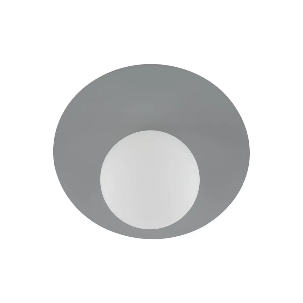 TK Lighting Loftlamper > Loftlampe Pixie, grå, glas, Ø 25 cm, kugle, G9