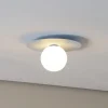 TK Lighting Loftlamper > Loftlampe Pixie, lyseblå, glas, Ø 25 cm, kugle, G9